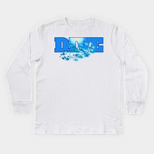 Scuba diving t-shirt designs Kids Long Sleeve T-Shirt